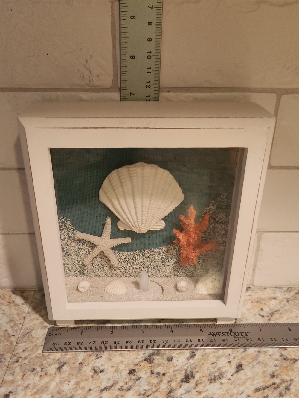 Coastal LED Light Up Seashell Shadow Boxes Set Of 3 - Picture 10 of 10